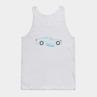 Cars Passion Outlined Tank Top